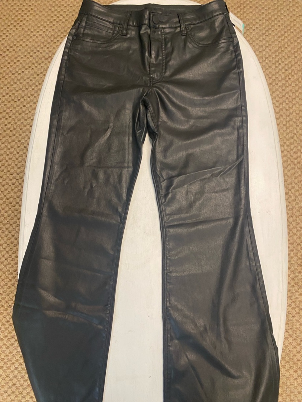 Kut from the Kloth Black Faux Leather Flare Pants